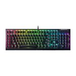 Razer 黑寡婦蜘幻彩版鍵盤V4X綠軸電競鍵盤