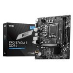 MSI PRO B760M-E DDR4主機板-上網註冊4年保