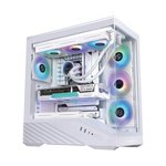 聯力  Vector V100R 白色 全景RGB電競機殼