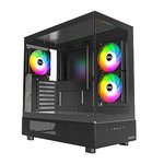 MONTECH  XR 全景玻璃透側機殼 黑
