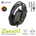 AZOMA Zenith1 RGB 電競耳機麥克風(邊界黑)