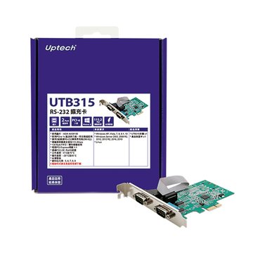 Uptech 登昌恆 UTB315 RS-232擴充卡(2 PORT)