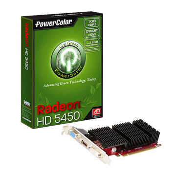 POWERCOLOR 撼訊HD5450 1GBK3-SHEV4/1GB/DDR3顯示卡