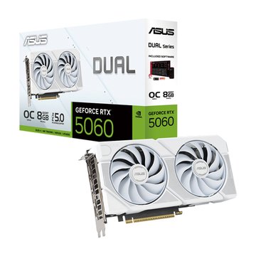 ASUS 華碩DUAL-RTX5060-O8G-WHITE 顯示卡-上網註冊4年保固