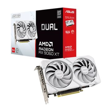 ASUS 華碩 DUAL-RX9060XT-16G-WHITE 顯示卡-上網註冊4年保固