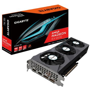 GIGABYTE 技嘉RX6600 EAGLE 8G顯示卡-上網註冊4年保固