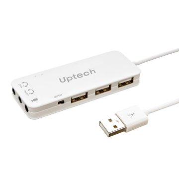 Uptech 登昌恆SA122H USB 2.0音效卡+集線器