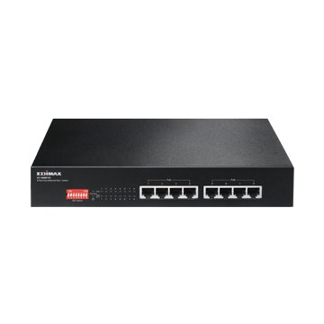 EDIMAX ES-1008P V2長距離8埠高速乙太網路交換器8個PoE+埠