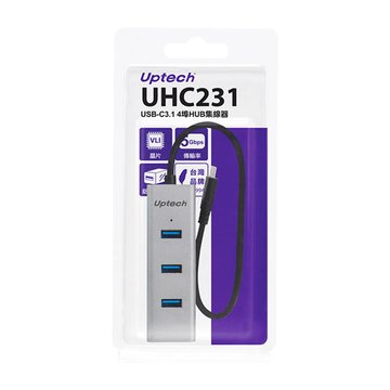 Uptech 登昌恆 UHC231 USB-C3.1 4埠HUB集線器