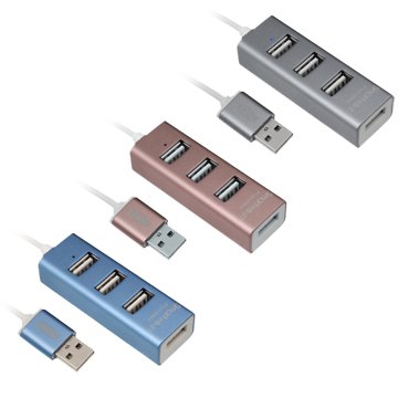 INTOPIC 廣鼎HB-27-BL 鋁合金USB 2.0 HUB