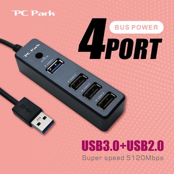 PC Park V40 4埠 USB HUB