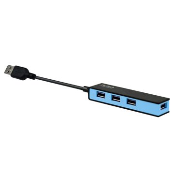PC Park SB12 4埠 USB3.0 HUB黑X藍