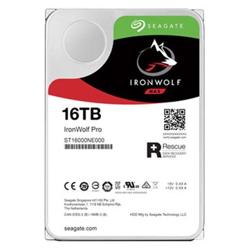 Seagate 希捷【IronWolf那嘶狼Pro】3.5吋 16TB 256MB 7200R5年保 NAS硬碟(ST16000NE000)~享3年資料救援服務