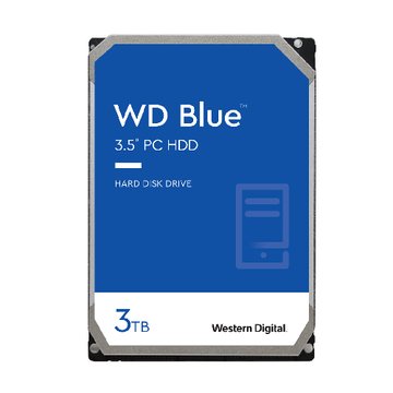 WD 威騰【藍標】3.5吋3TB 256M 5400R 3年保桌上型硬碟(WD30EZAZ)｜順發