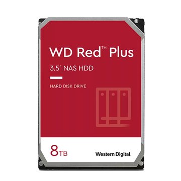 WD 威騰 【紅標Plus】3.5吋 Plus 8TB 256M 5640R 3年保 NAS碟 (WD80EFPX)