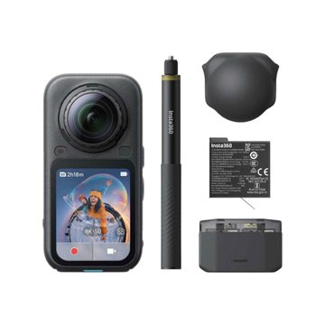 Insta360 X6 全景相機全能套裝 (黑)