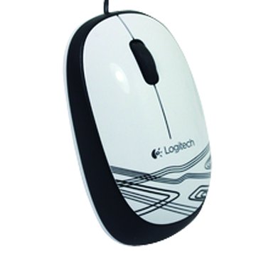 Logitech 羅技 M105有線光學滑鼠/USB(白)