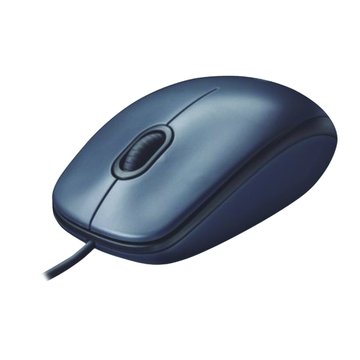Logitech 羅技M90光學滑鼠/USB(黑灰)