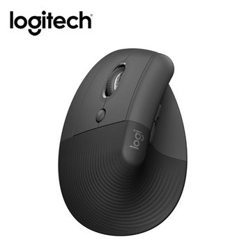 Logitech 羅技 Lift 左手版人體工學垂直滑鼠(石墨灰)
