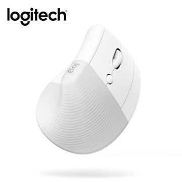 (客訂品)Logitech 羅技Lift for Mac人體工學垂直滑鼠(珍珠白)