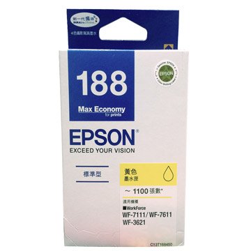 EPSON 愛普生T188450 黃色墨水匣