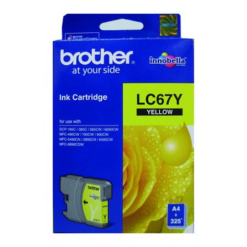 BROTHER 台灣兄弟LC-67HY-Y 黃色墨水匣