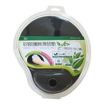 逸盛 Use Me黑/矽膠護腕滑鼠墊