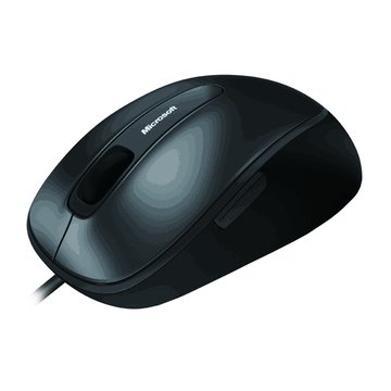 Microsoft 4500舒適藍光滑鼠/USB(黑)