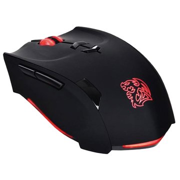 曜越 閃獵THERON極光紅外線光學電競鼠/USB(黑)