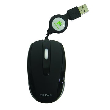 PC Park PC-050UBB光學滑鼠/USB(皮革黑)