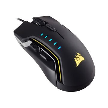 CORSAIR Glaive RGB 電競滑鼠/USB(黑銀)