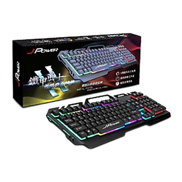 J-POWER 鐵甲勇士II代 RGB 電競發光鍵盤 