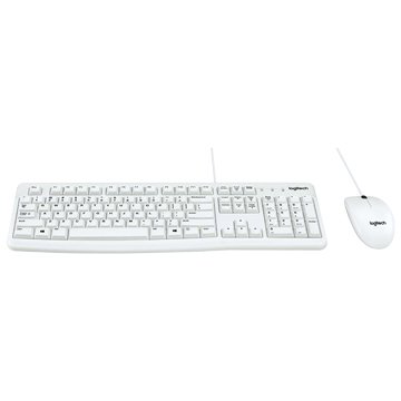 Logitech 羅技 MK120有線鍵鼠組/USB( 白)