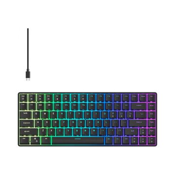 FOXXRAY 狐鐳FXR-HKM-S93-BK曜影84鍵熱插拔青軸機械鍵盤