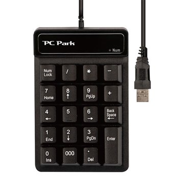 PC Park U750 USB 懸浮數字鍵盤(黑)