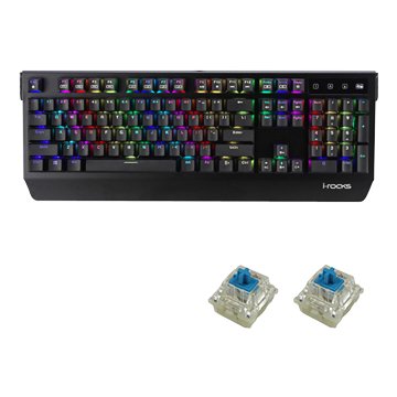 i-rocks 艾芮克 IRK60M PLUS RGB機械鍵盤Cherry青軸(福利品出清)
