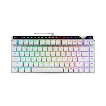 ASUS 華碩 M705 ROG FALCHION ACE 75HE/V2X有線磁軸電競鍵盤(白)