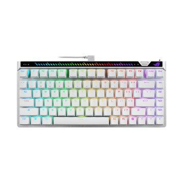 ASUS 華碩M705 ROG FALCHION ACE 75HE有線磁軸電競鍵盤(白)