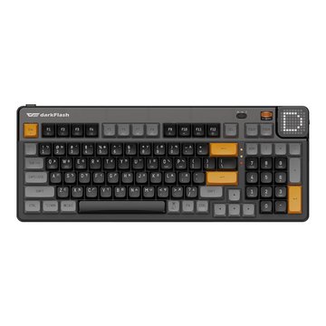 darkFlash 大飛 (客訂品)PXD98 三模無線機械鍵盤(黑糖色注音版)