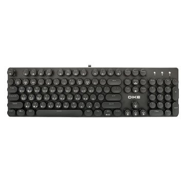 DIKE DK900BK-BU 復古圓鍵青軸機械鍵盤104鍵