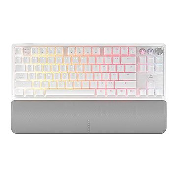 CORSAIR 海盜船K70 PRO磁軸RGB TKL鍵盤(英文)(白)