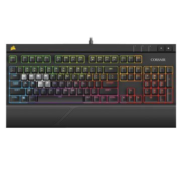 CORSAIR 海盜船STRAFE RGB 紅軸/機械電競鍵盤送鍵盤包(中文)(福利品出清)
