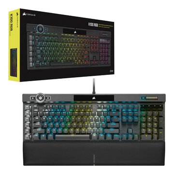 CORSAIR 海盜船K100 RGB 光軸 電競鍵盤(黑)(福利品出清)