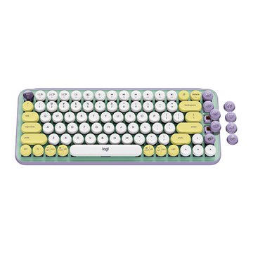 Logitech 羅技POP KEYS 無線機械式鍵盤(夢幻紫)(福利品出清)