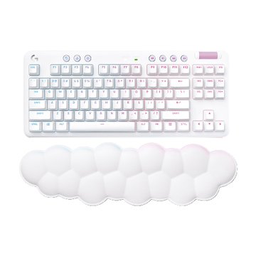 Logitech 羅技 G715無線美型炫光/觸感軸 機械鍵盤(白)