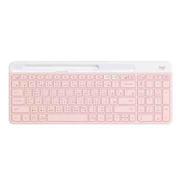 Logitech 羅技 K580超薄跨平台藍牙鍵盤(玫瑰粉)