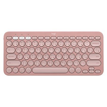 Logitech 羅技 K380S 跨平台藍芽鍵盤(玫瑰粉)