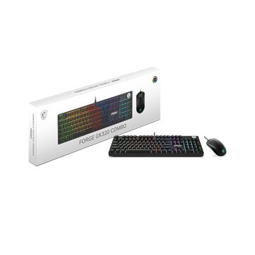 (客訂品)MSI 微星FORGE GK320 COMBO RED TC機械鍵鼠組
