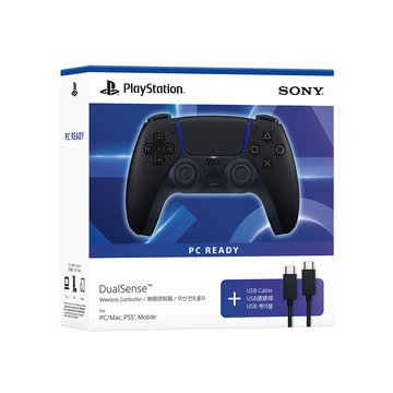 SONY 新力牌DualSense無線控制器(USB Cable for PC)+USB Cable for PC