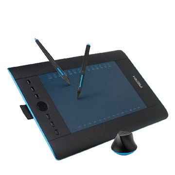 Aery 十方機 (經典藍) 美學繪圖板 搭P90橡皮擦感壓筆(超值組)